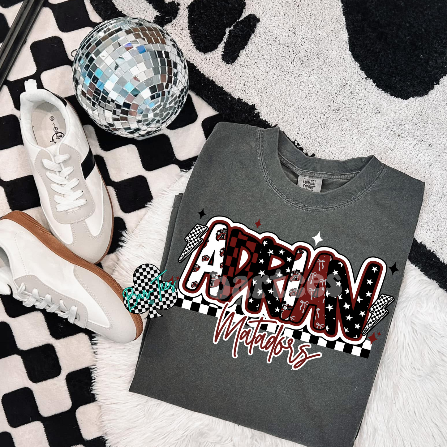 Adrian Matadors Mascot Font Tee/Sweatshirt Adult & Youth