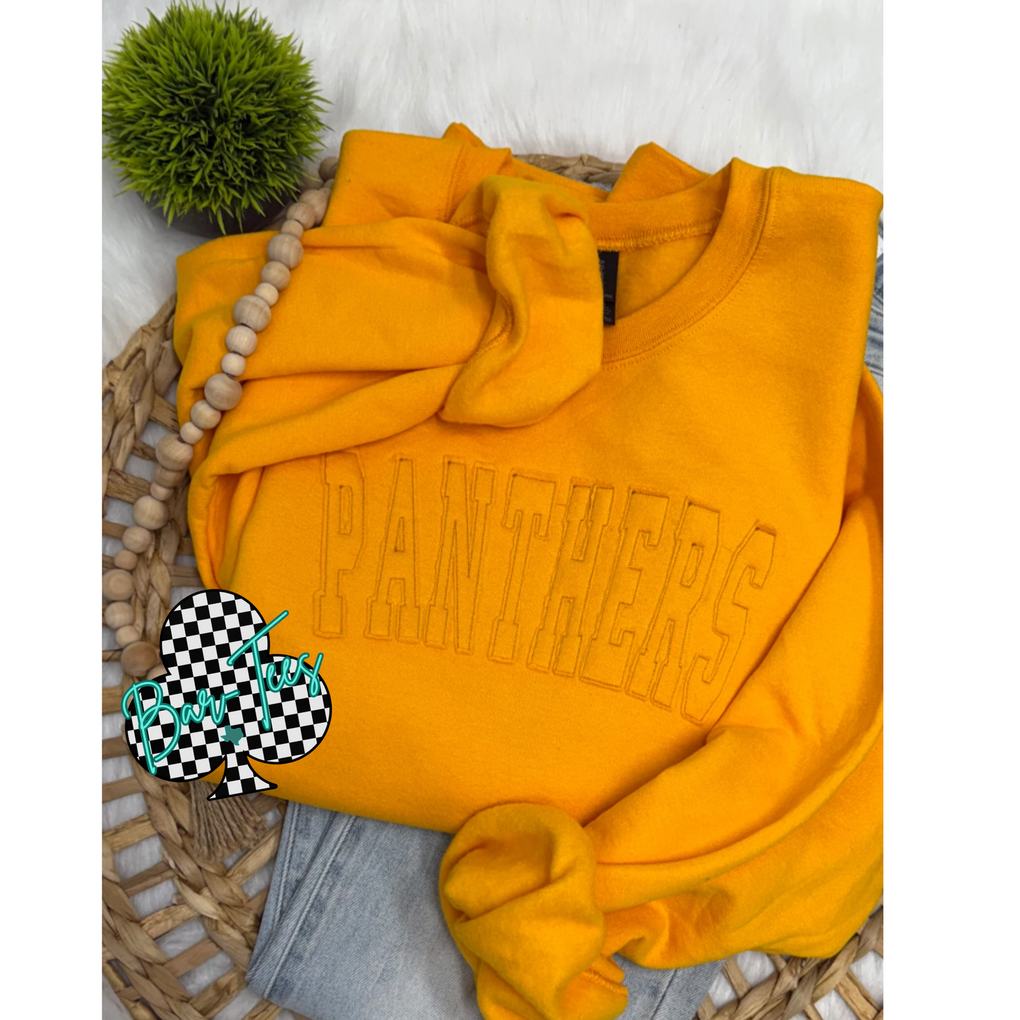 Custom Name/Word Raggy Embroidered Gildan Sweatshirt