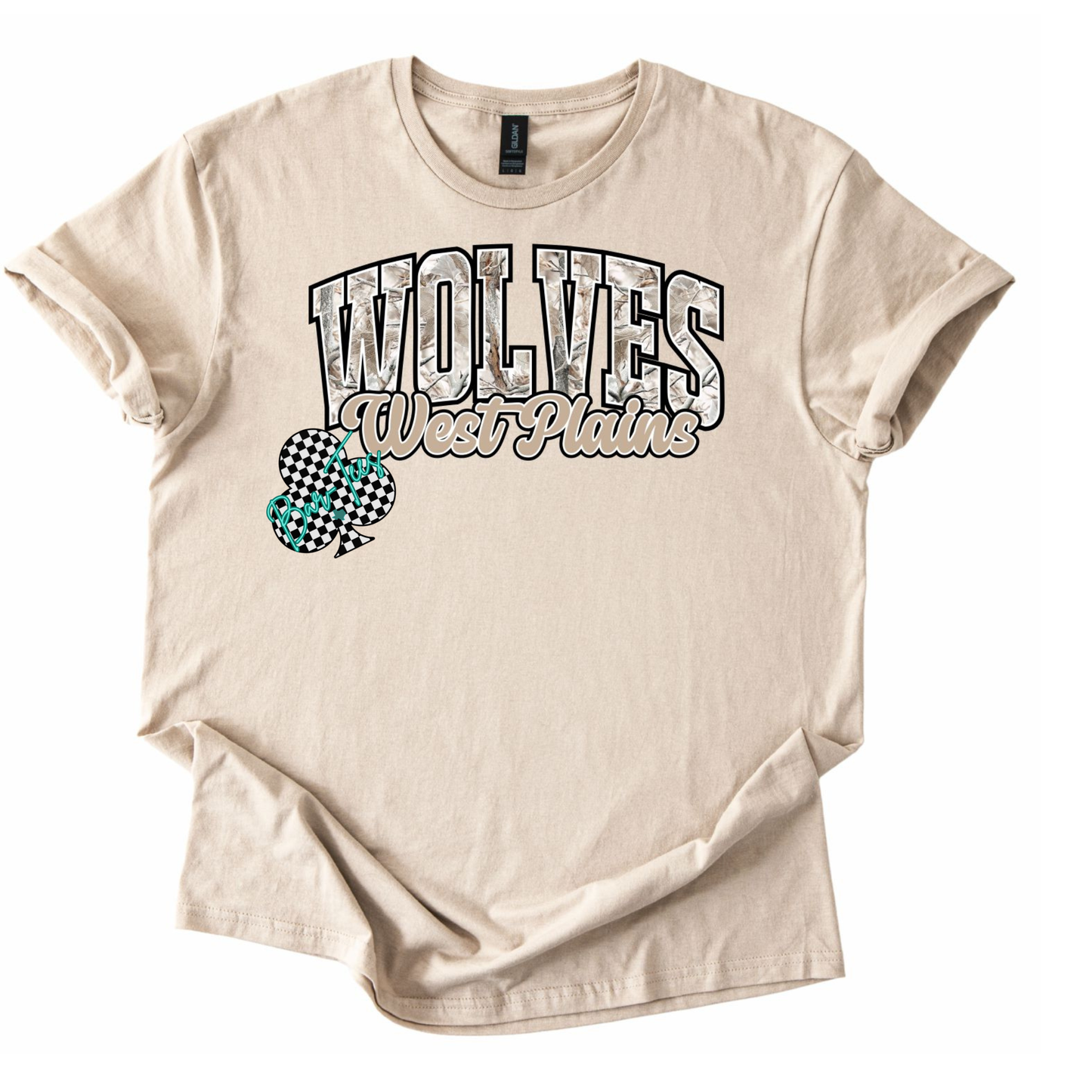 Custom Mascot Camo Tee/Sweatshirt