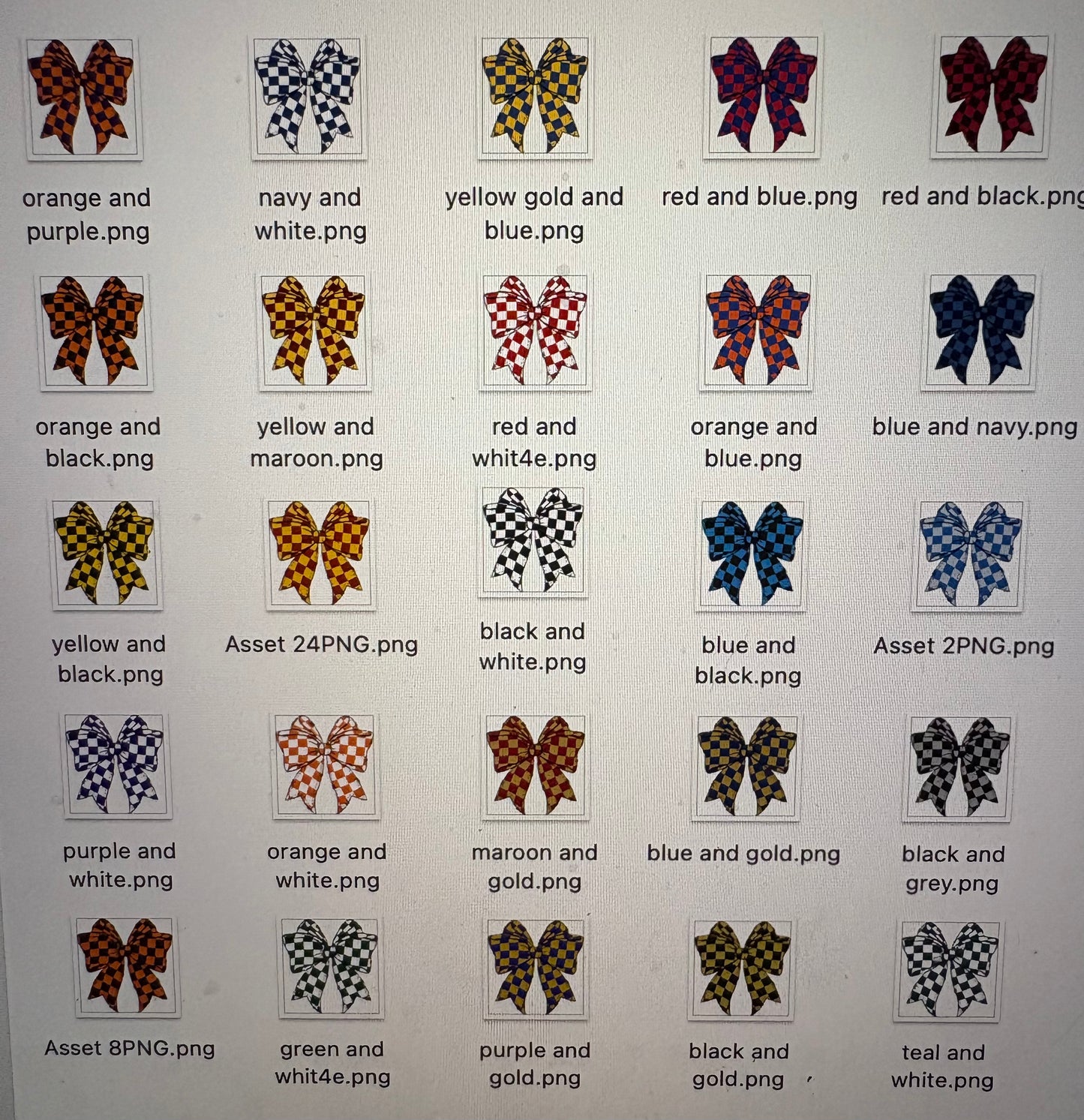 Toddler & Infant Custom Checkered Bow Mascot Design