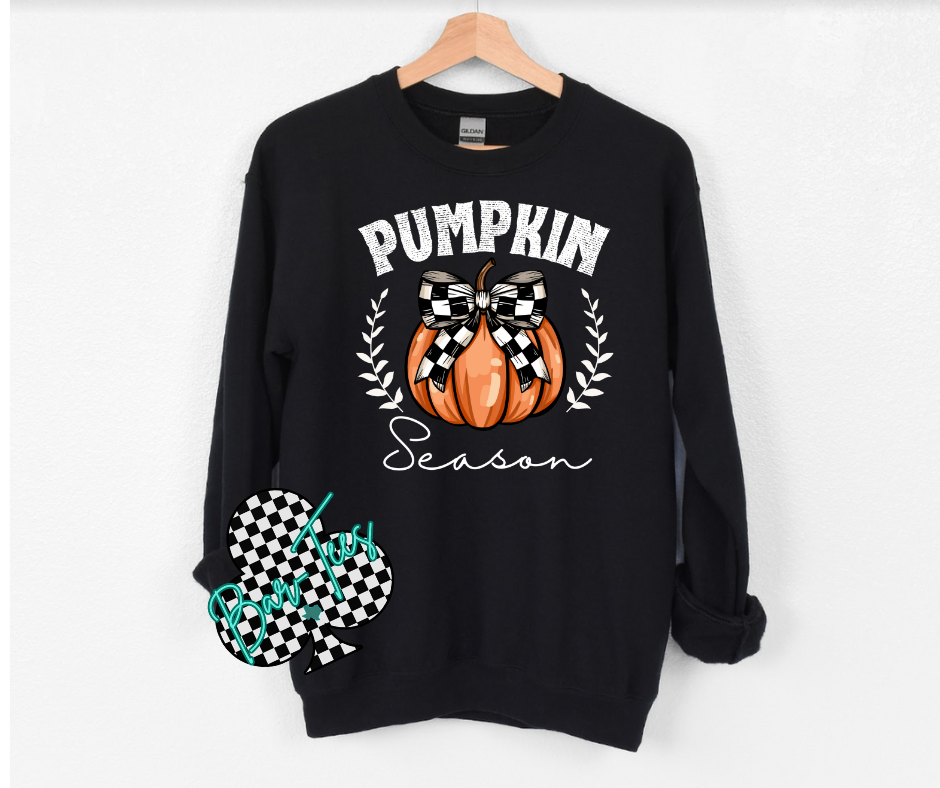 Pumpkin Season Checkered