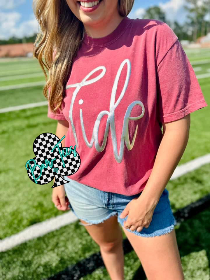 Youth Cursive Puff Mascot