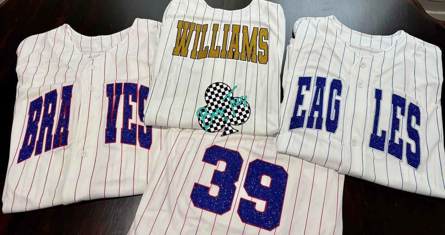 Custom Baseball Jersey (front & back design)