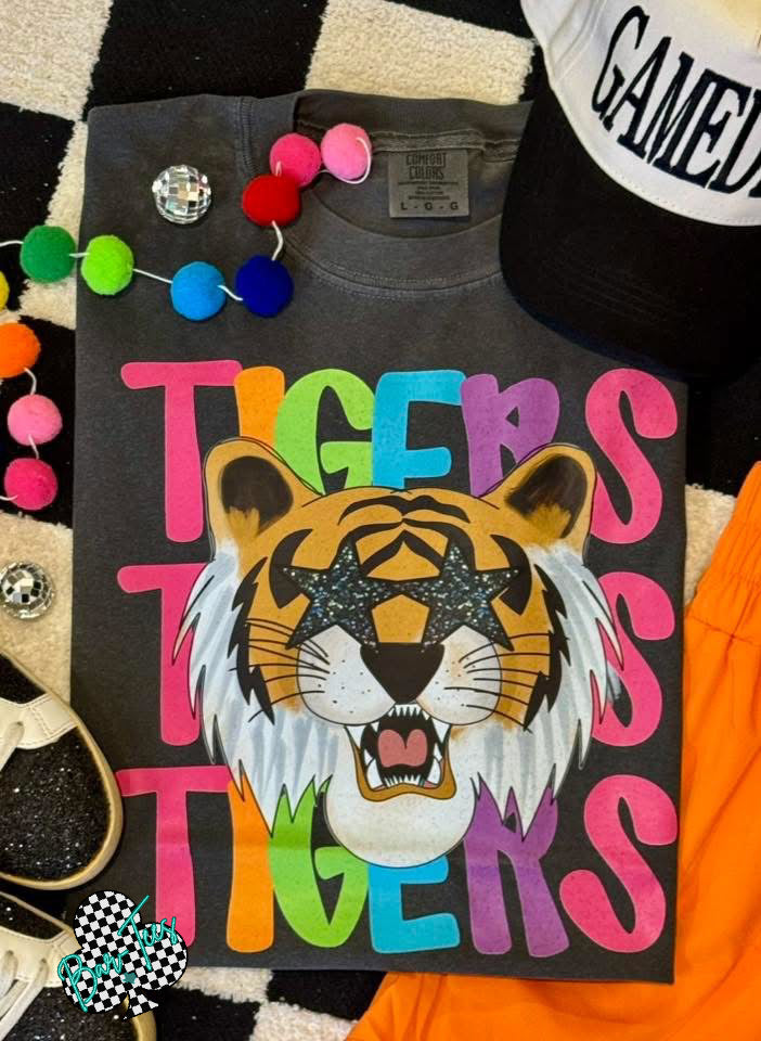 Tigers Bright Mascot Tee