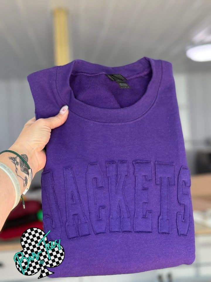 Custom Name/Word Raggy Embroidered Gildan Sweatshirt