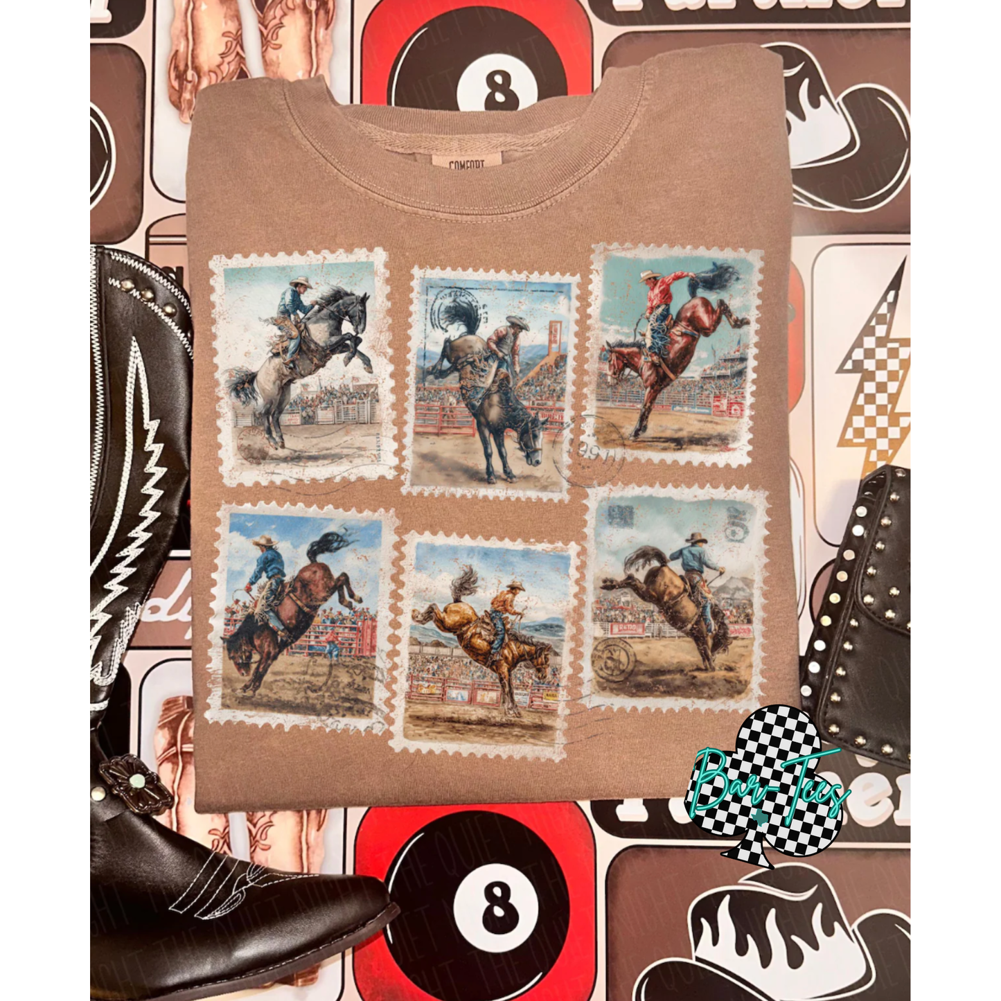 Western Bronc Rider Tee/sweatshirt