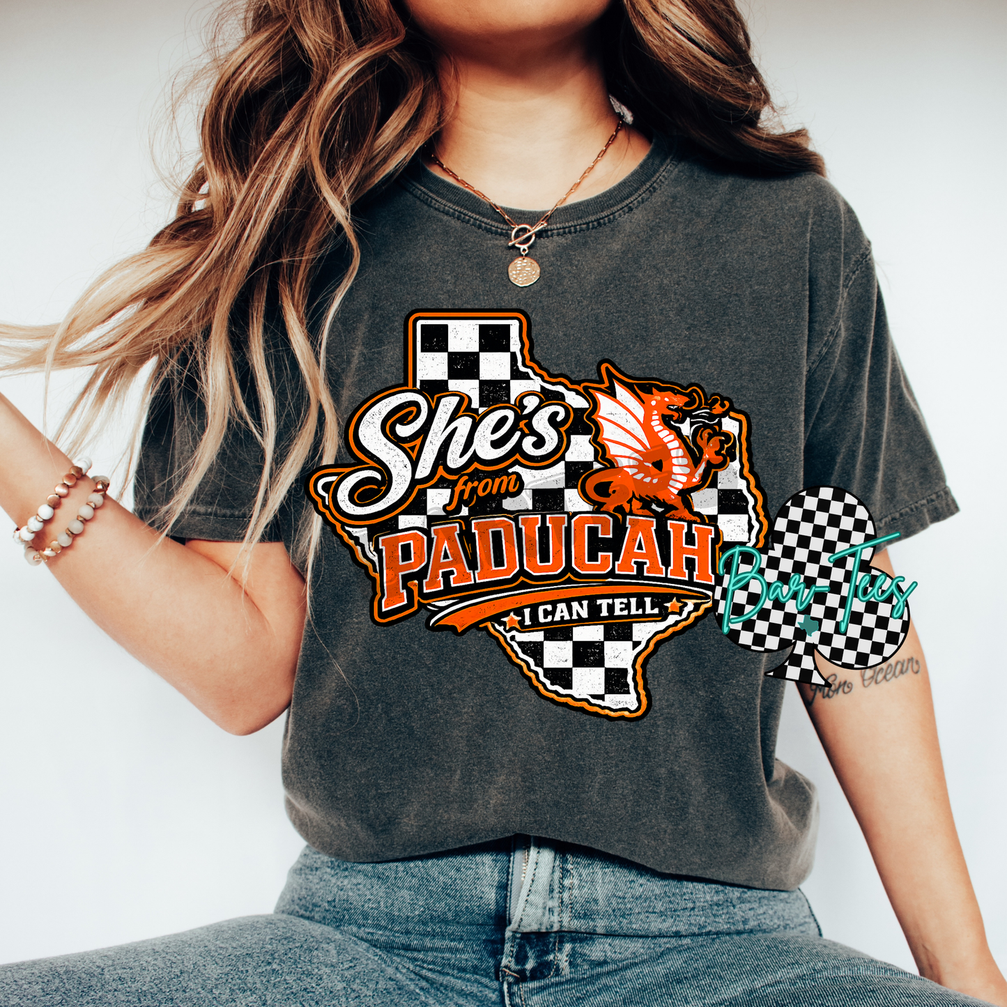 She's from.... school pride tees