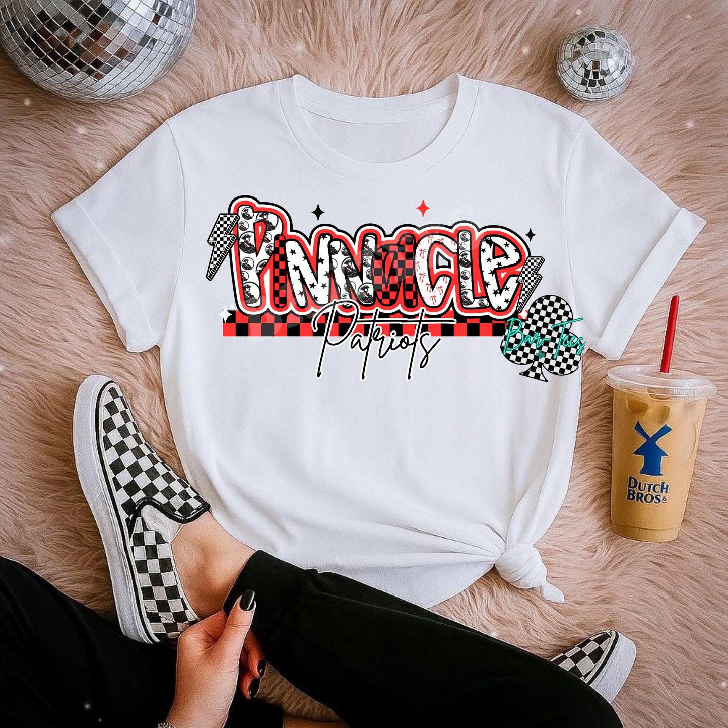 Pinnacle Patriots Mascot Font Tee/Sweatshirt
