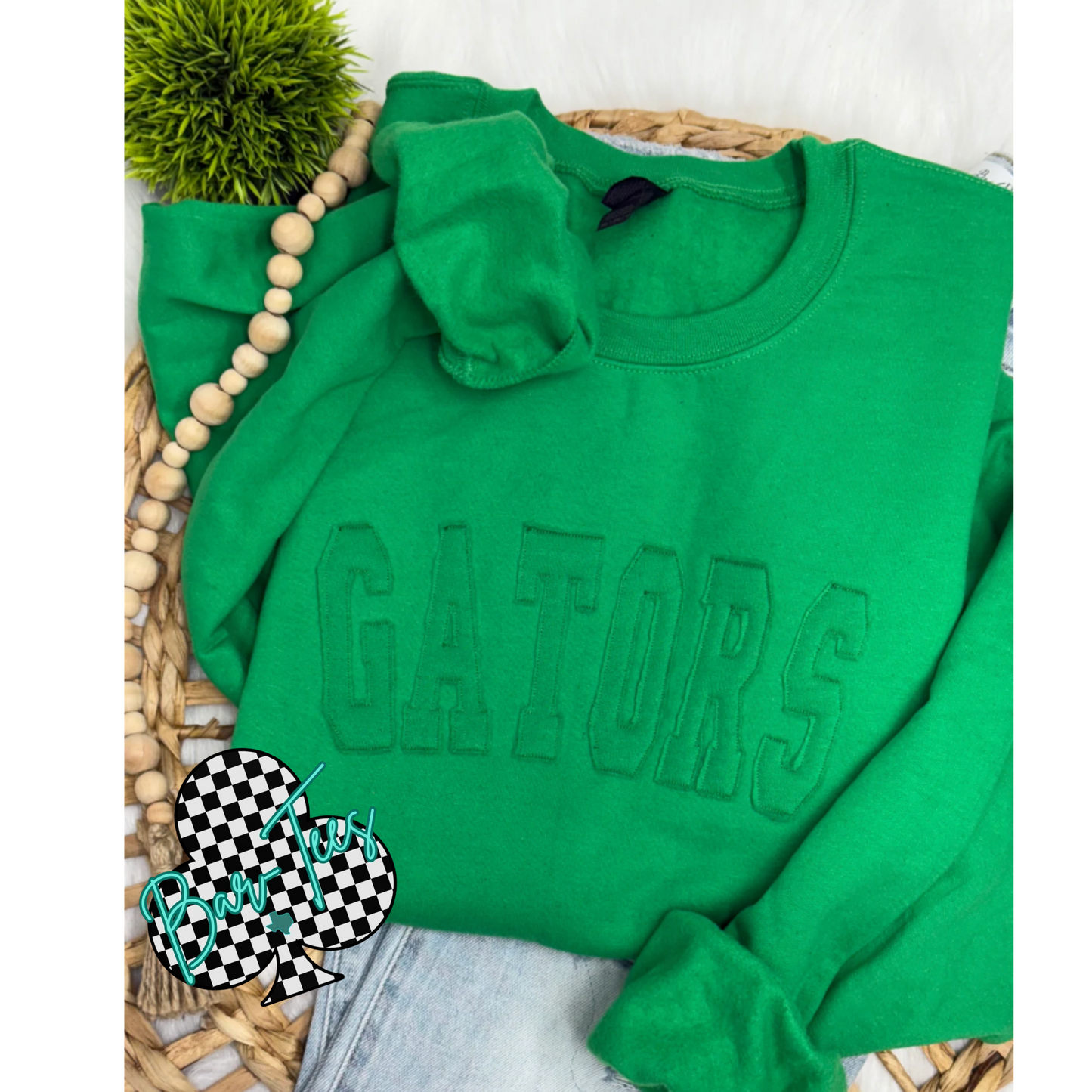 Custom Name/Word Raggy Embroidered Gildan Sweatshirt