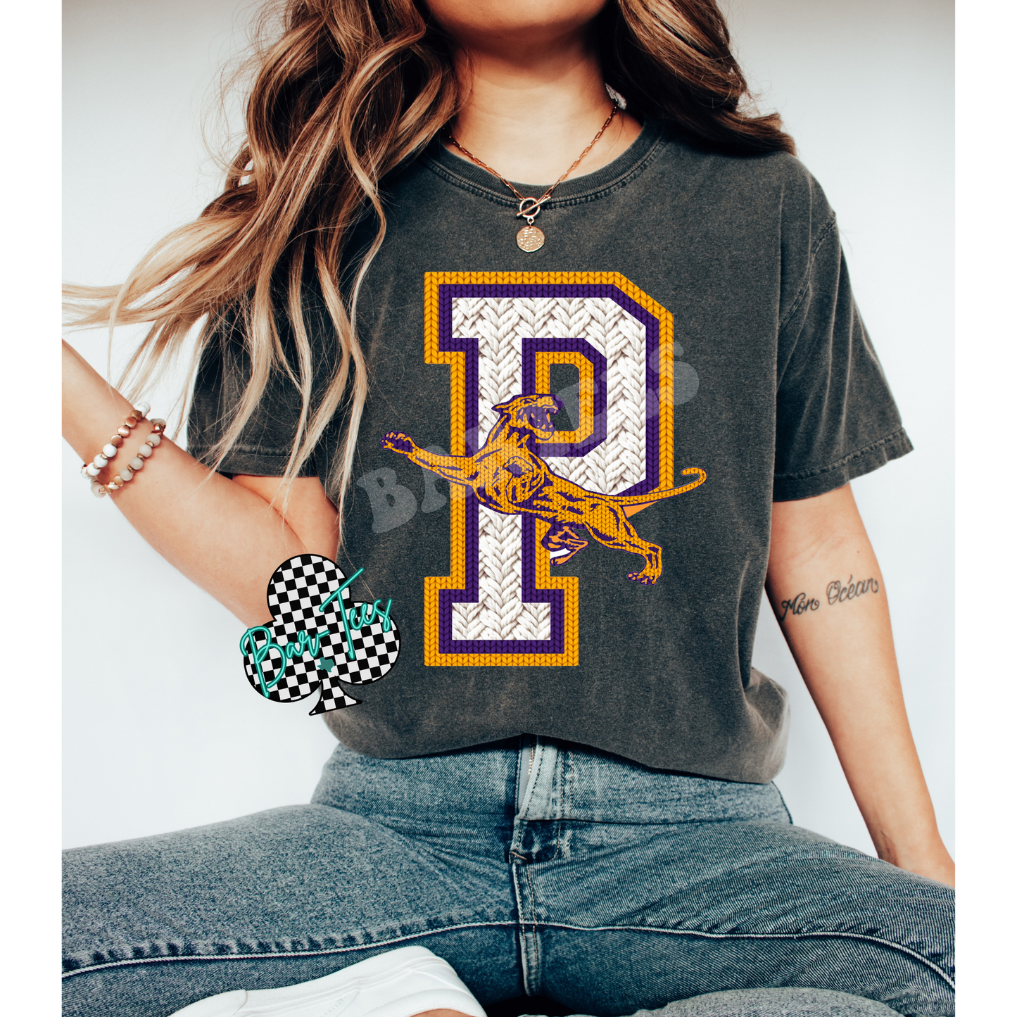 Youth Faux Crochet Panhandle Panthers