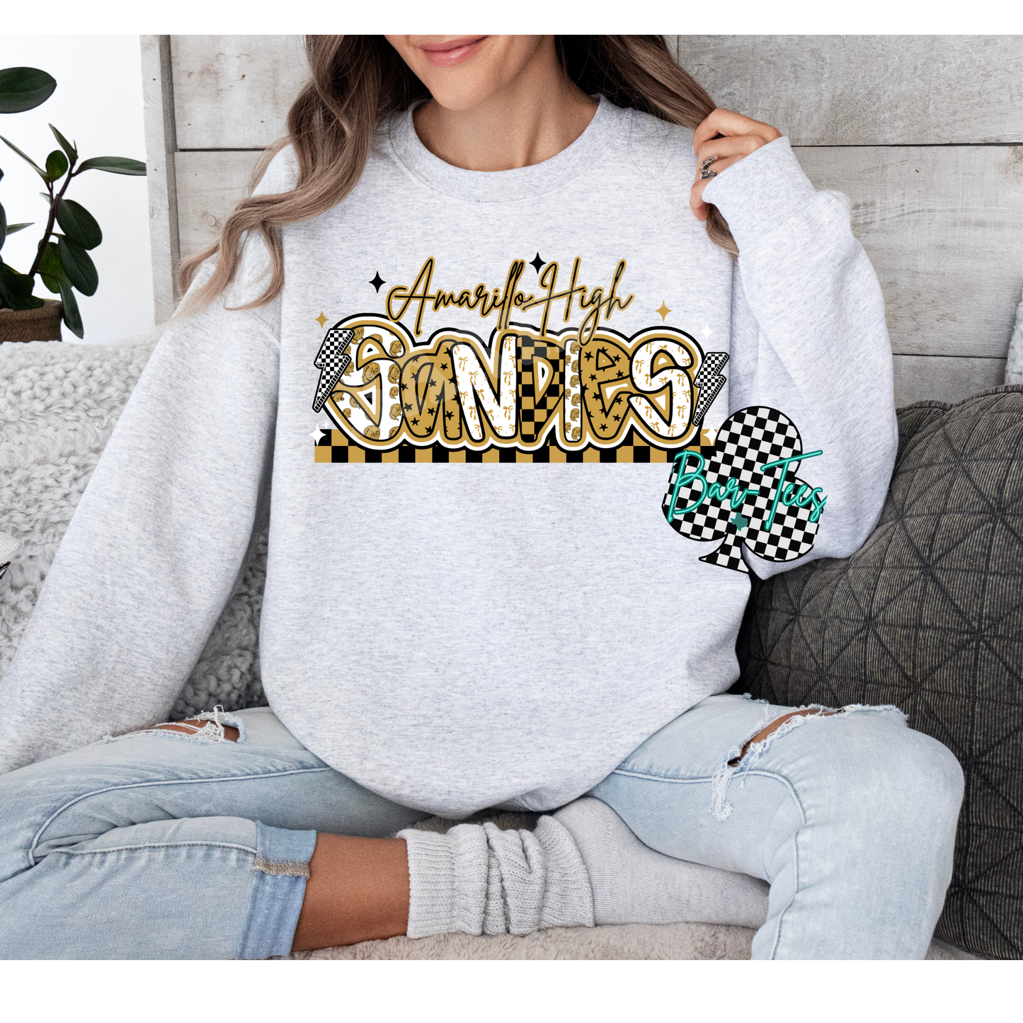 Amarillo High Mascot Font Tee/Sweatshirt