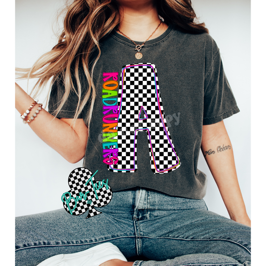 Arden Roadrunners Neon Checkered Monogram