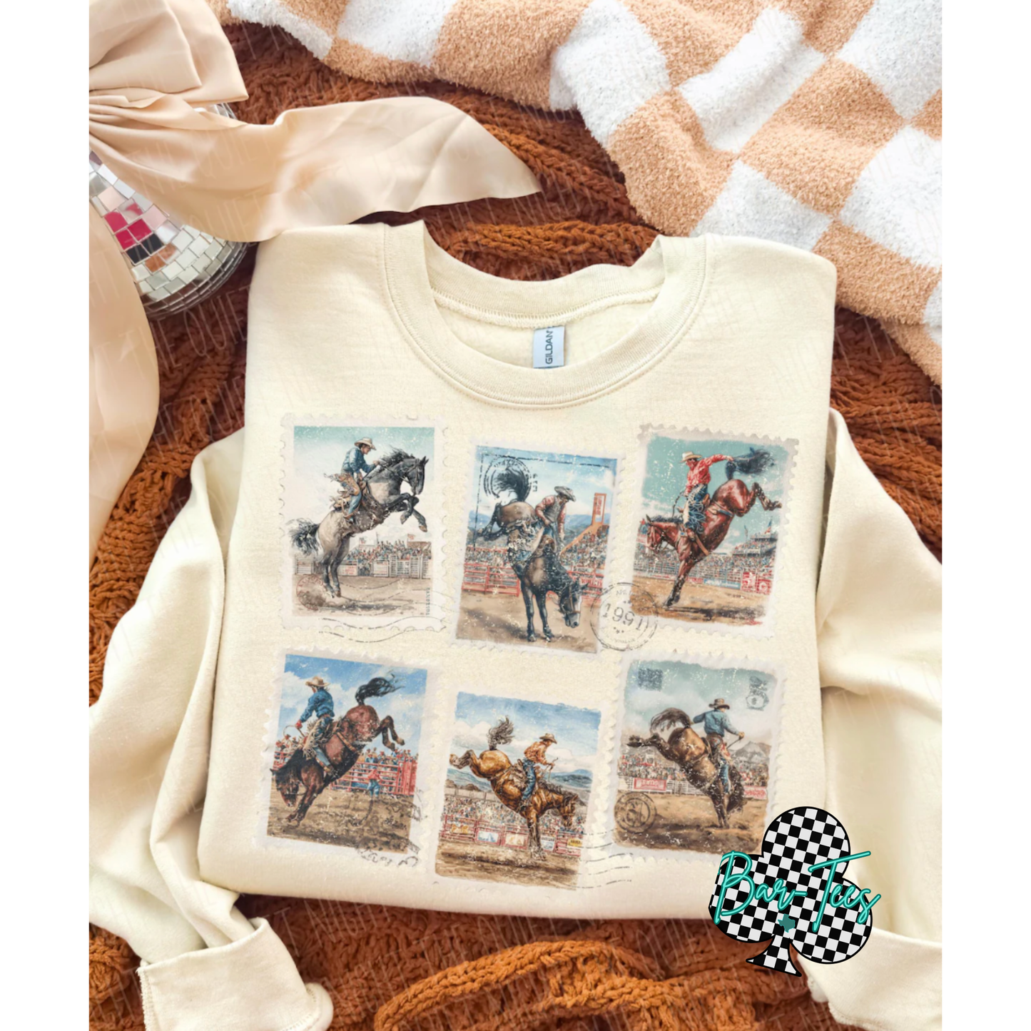 Western Bronc Rider Tee/sweatshirt