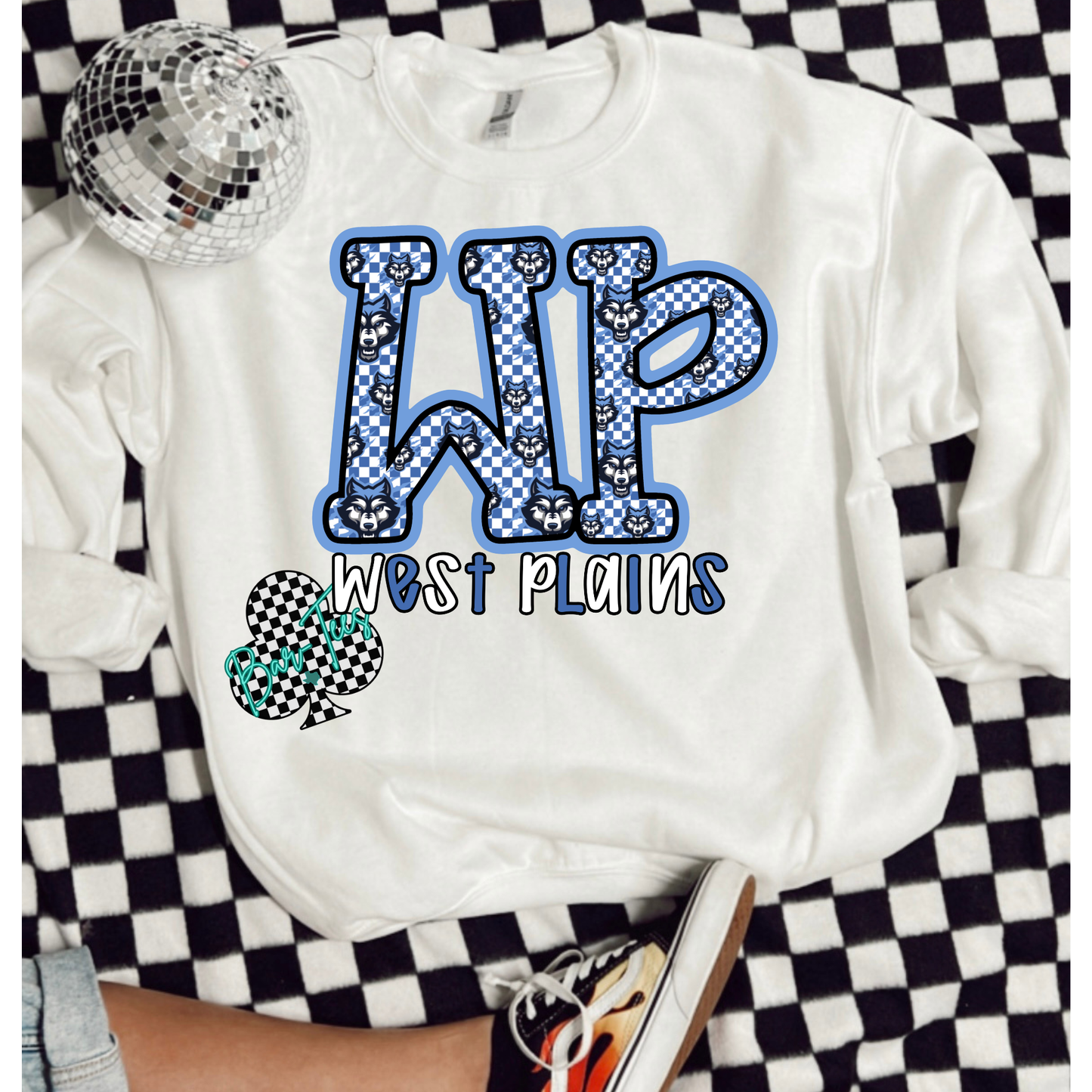 Checkered Mascot Letter Design