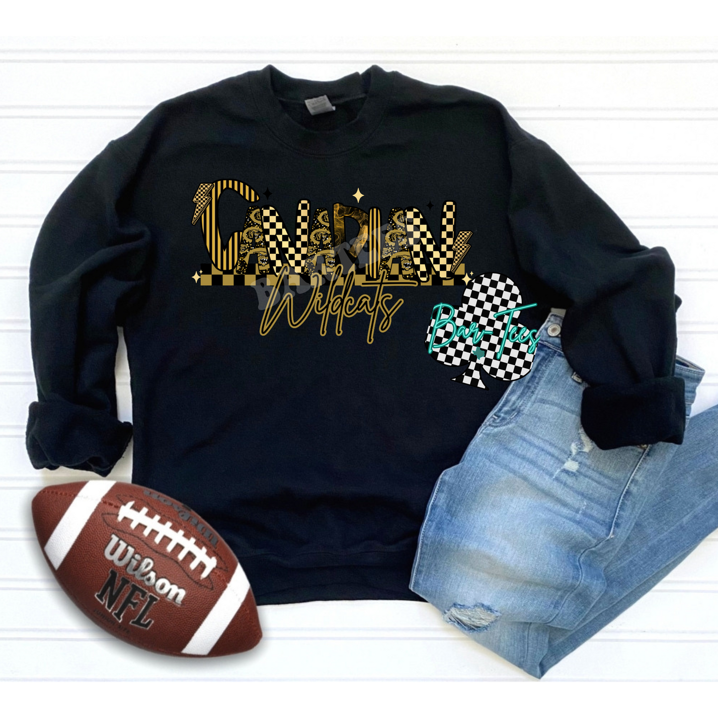 Canadian Wildcats Mascot Font Tee/Sweatshirt