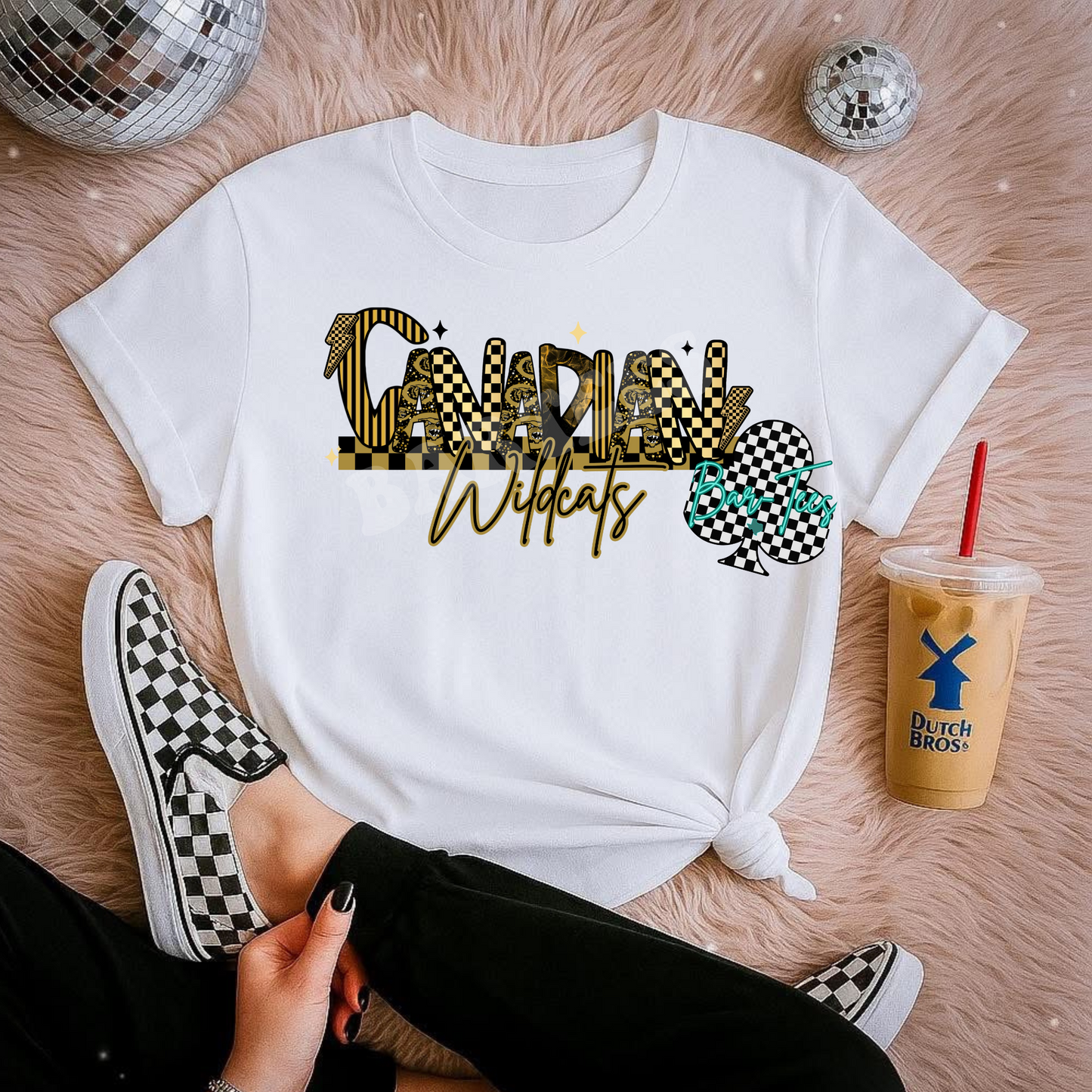 Canadian Wildcats Mascot Font Tee/Sweatshirt