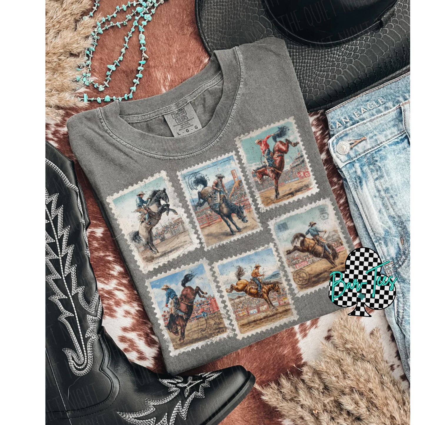 Western Bronc Rider Tee/sweatshirt