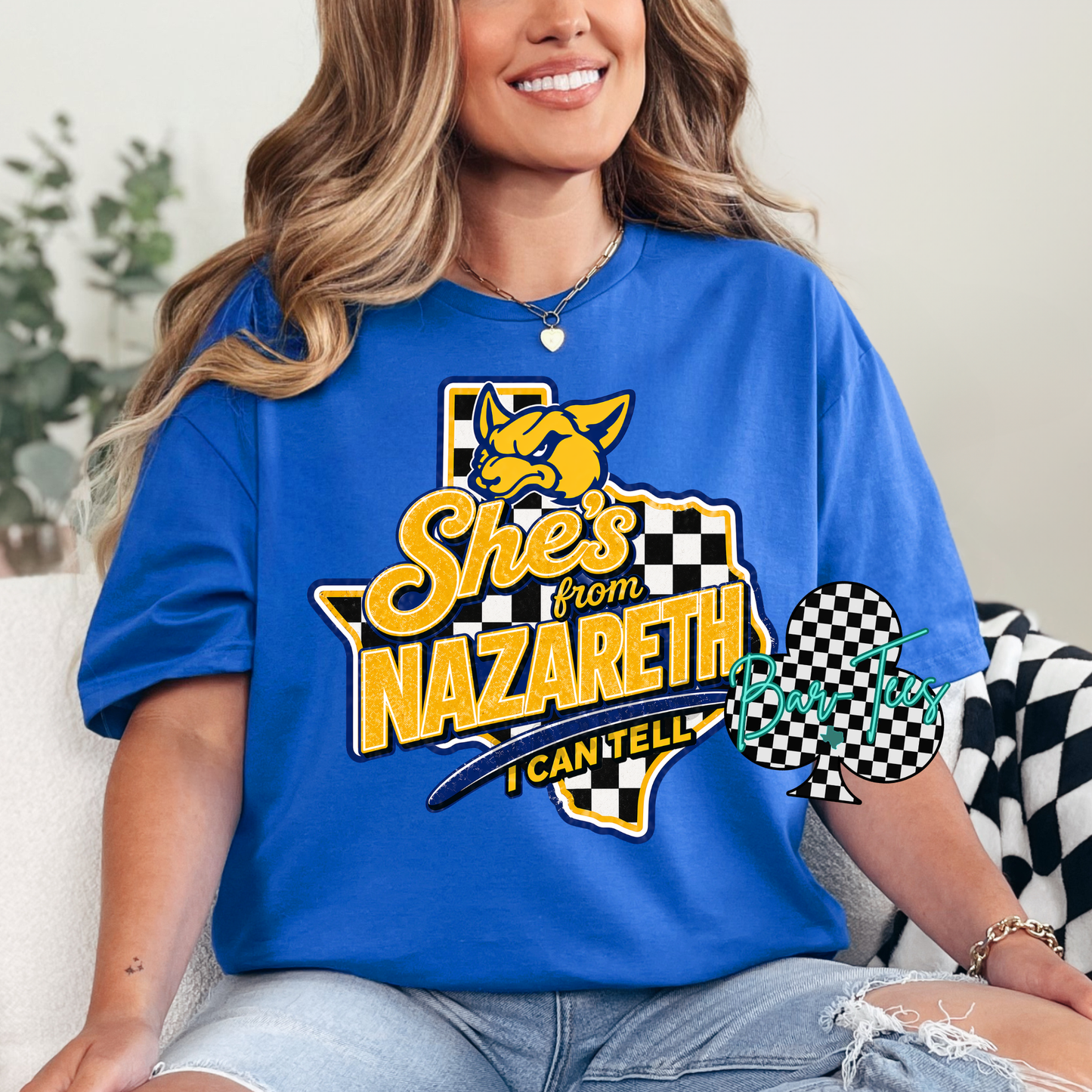 She's from.... school pride tees