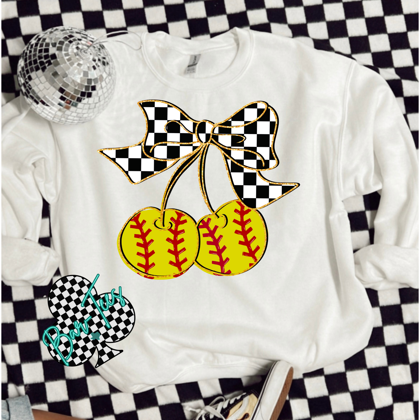 Cherry Baseball or Softball Tee