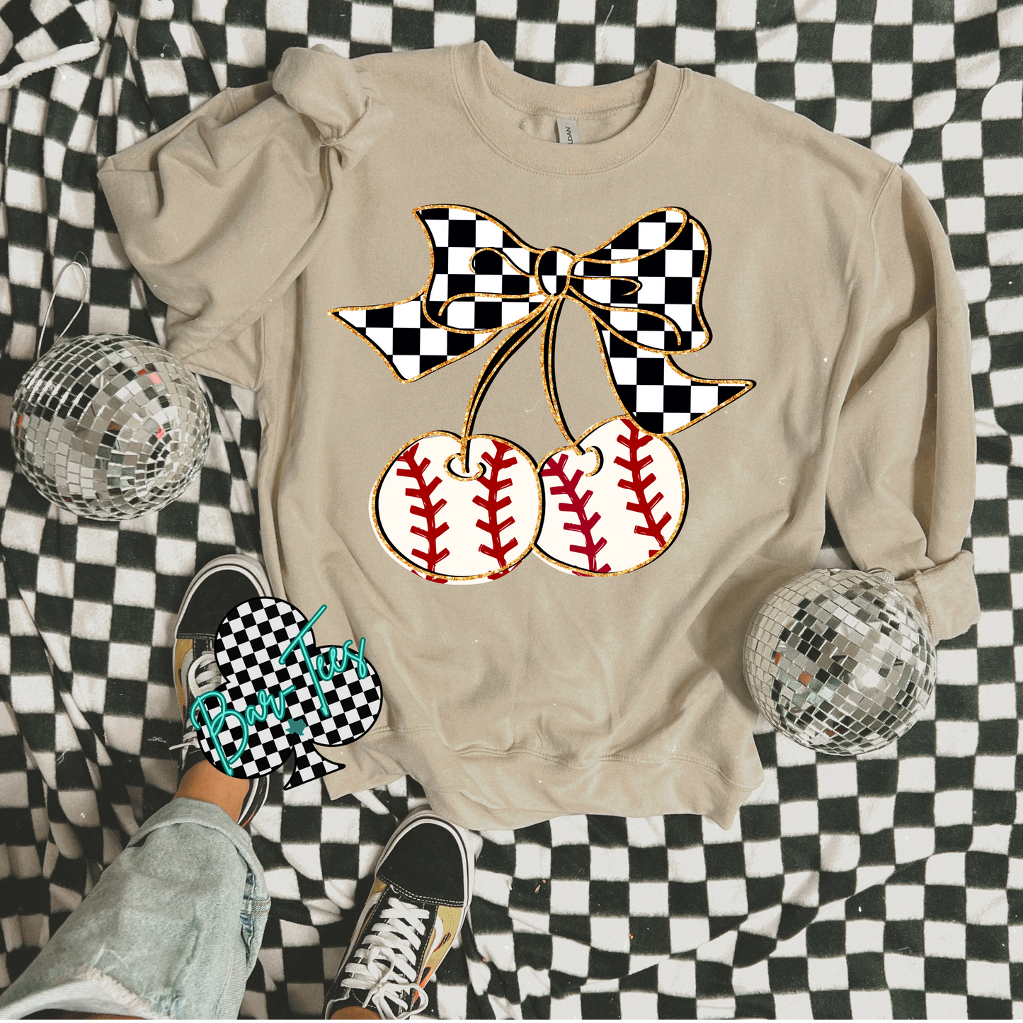 Cherry Baseball or Softball Tee