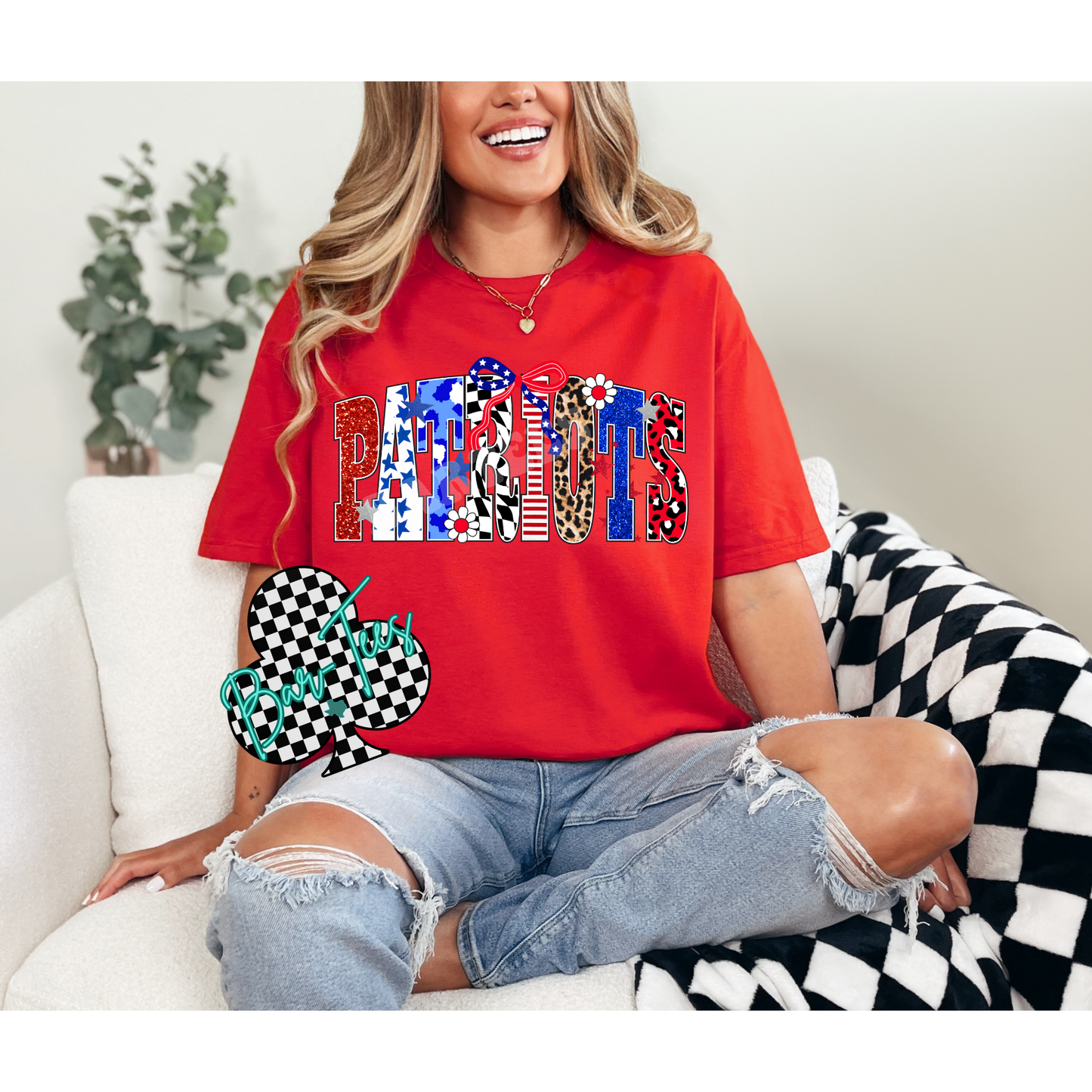 Pinnacle Patriots Funky Font Sweatshirt or tee (can add sleeve design)