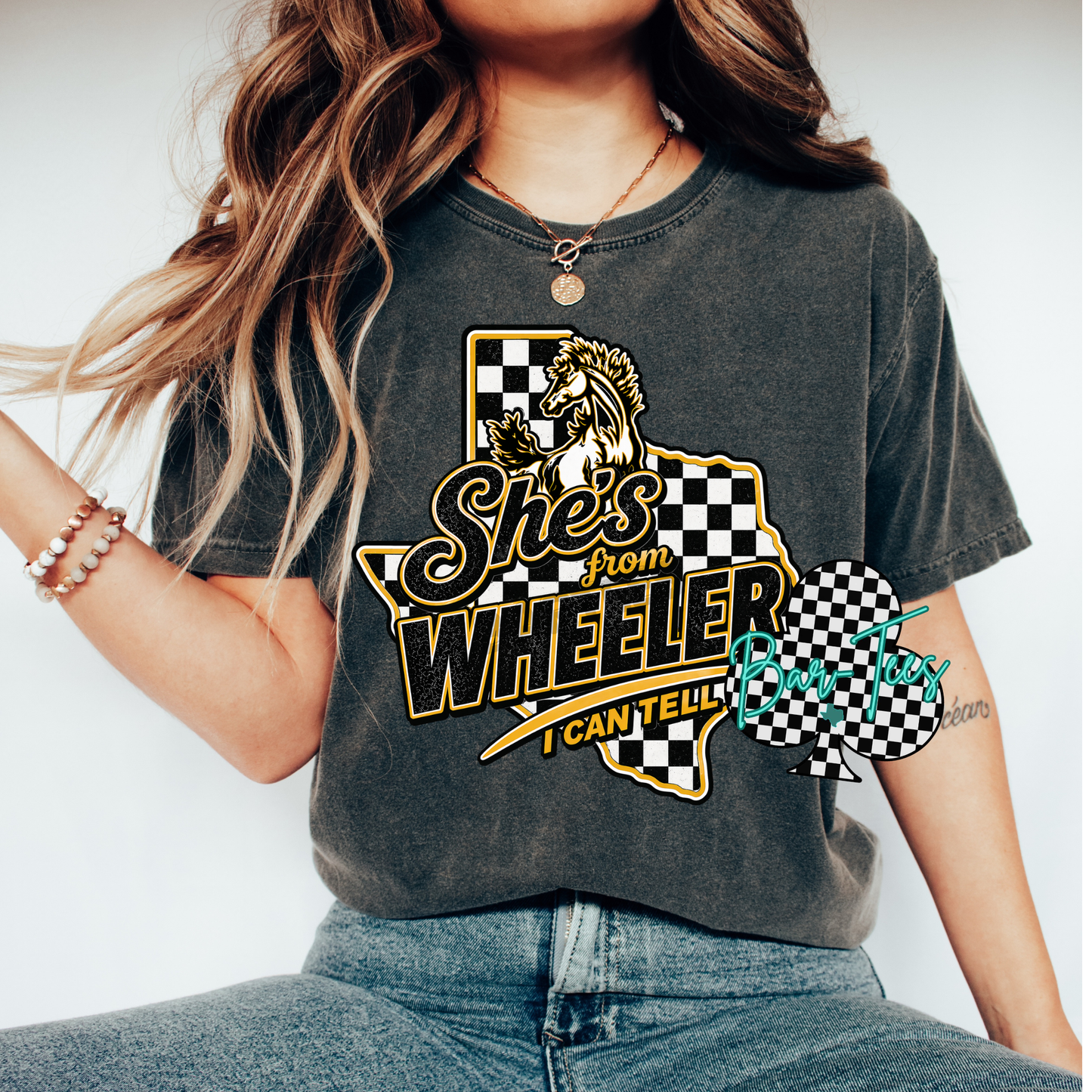 She's from.... school pride tees