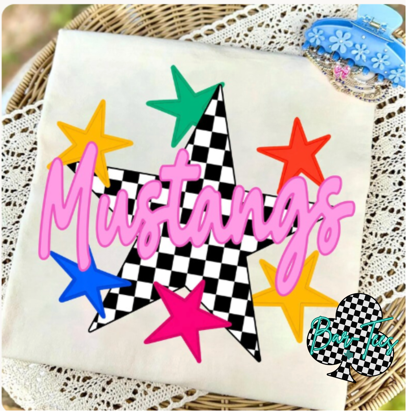 Checkered Star Mascot