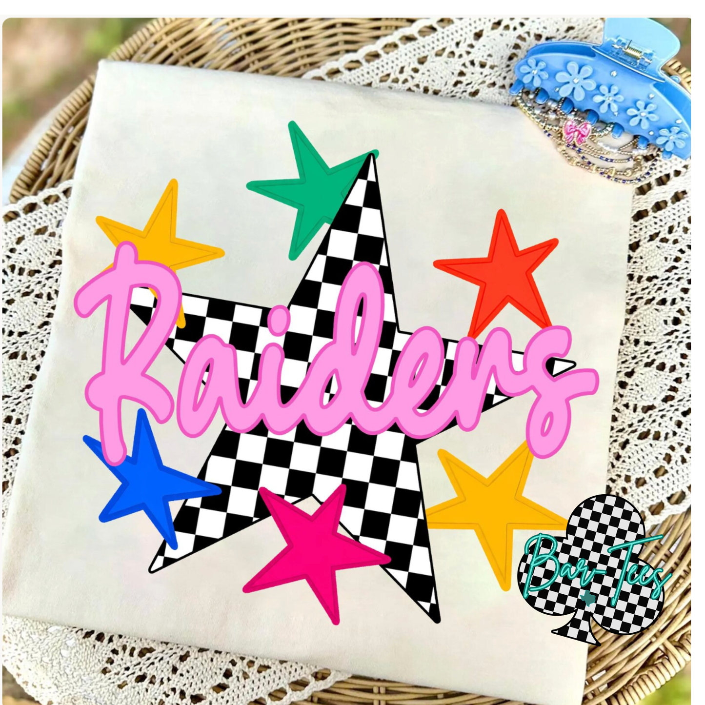 Checkered Star Mascot