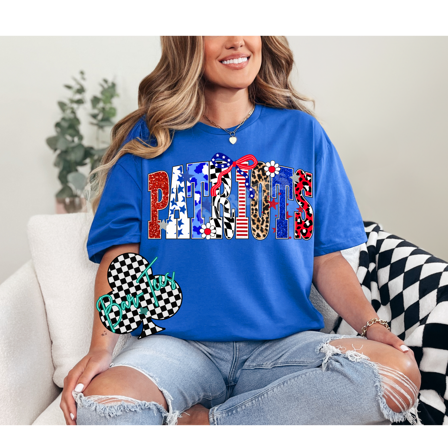 Pinnacle Patriots Funky Font Sweatshirt or tee (can add sleeve design)