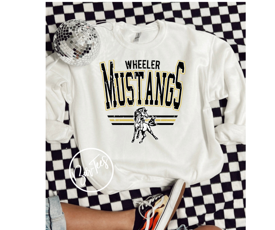 ADULT Wheeler Mustangs Retro Spirit