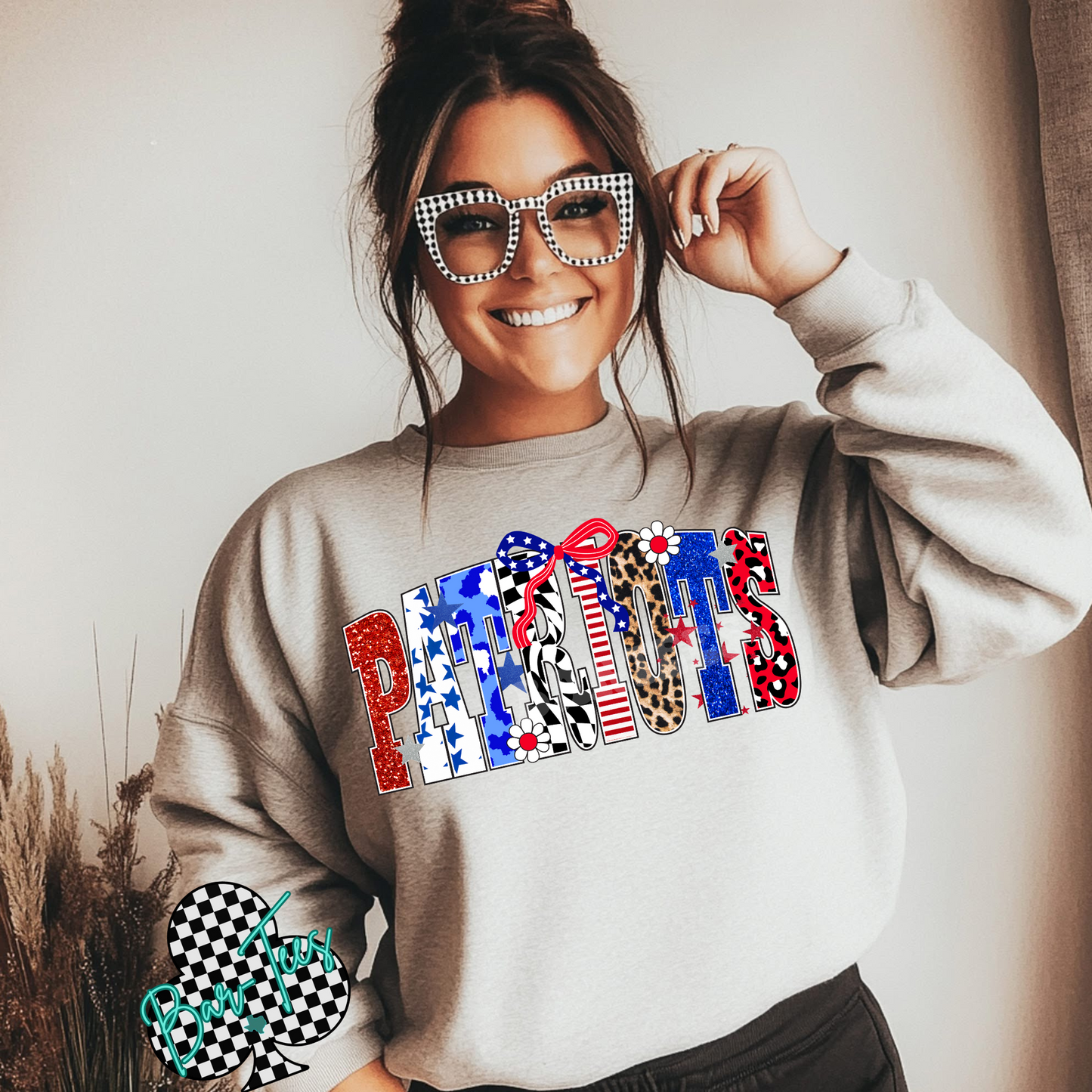 Pinnacle Patriots Funky Font Sweatshirt or tee (can add sleeve design)