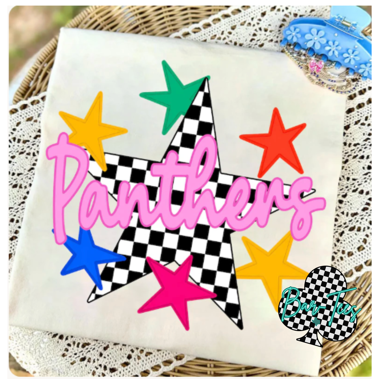 Checkered Star Mascot