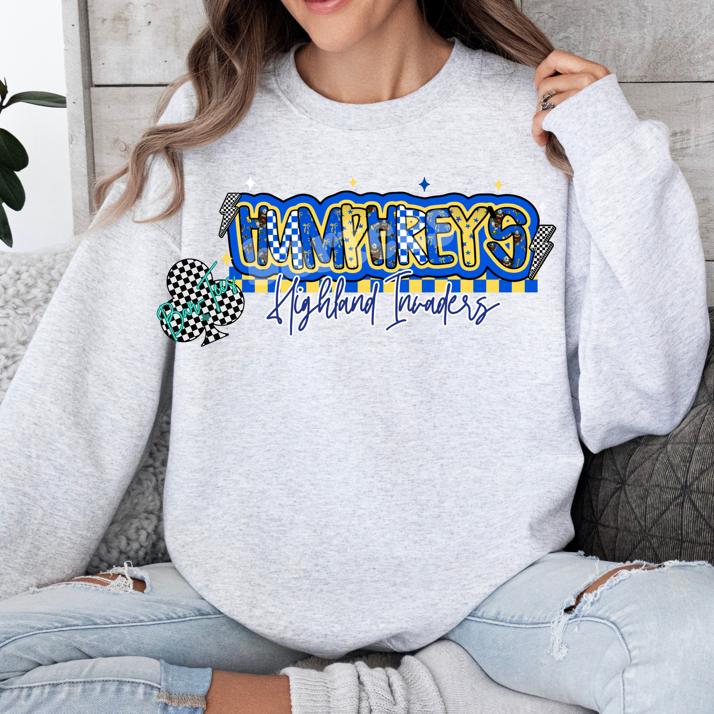 Humphrey's Highland Mascot Font Tee/Sweatshirt Adult & Youth