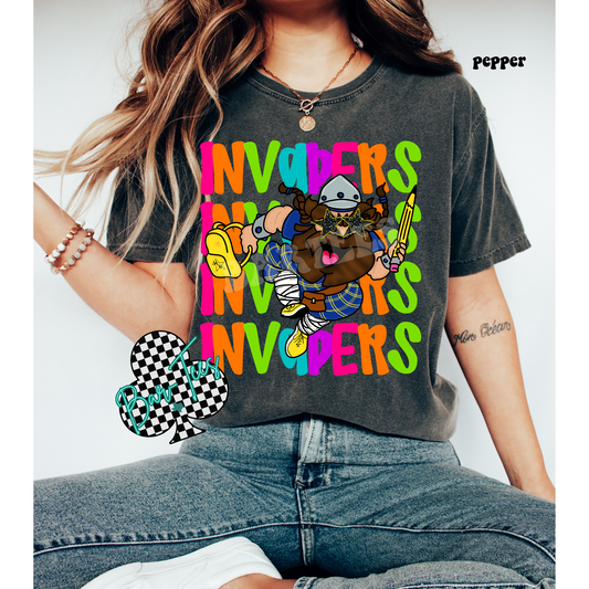 HH Invaders Bright Mascot Tee
