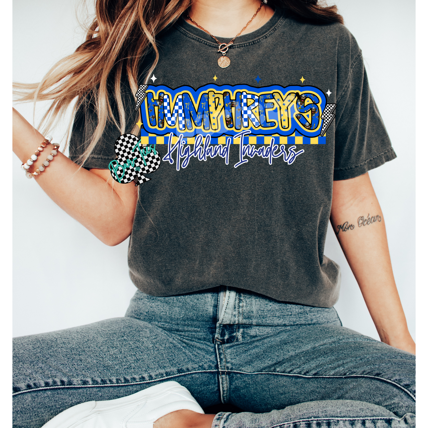 Humphrey's Highland Mascot Font Tee/Sweatshirt Adult & Youth