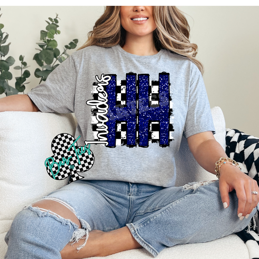 Humphrey's Highland Invaders Faux Glitter Mascot Tee