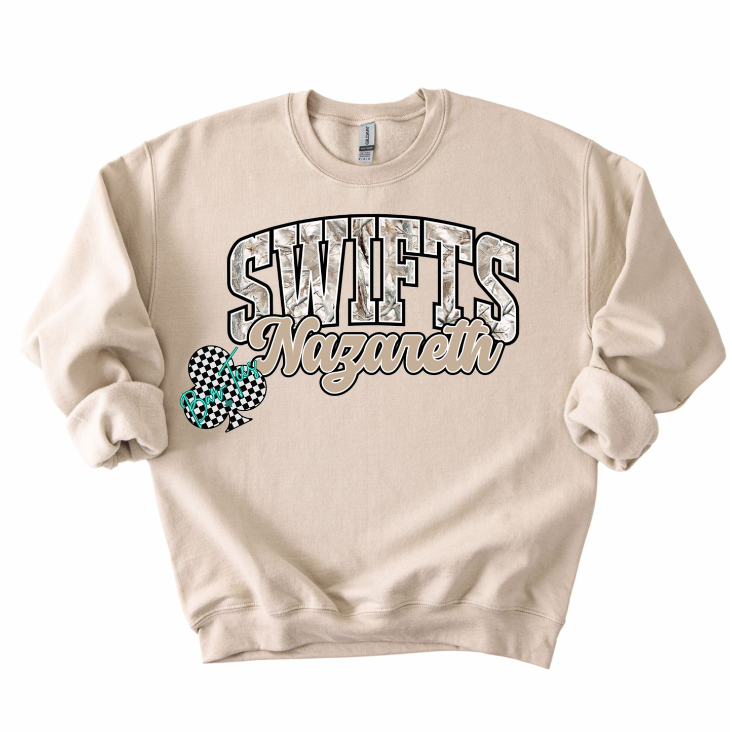 Custom Mascot Camo Tee/Sweatshirt