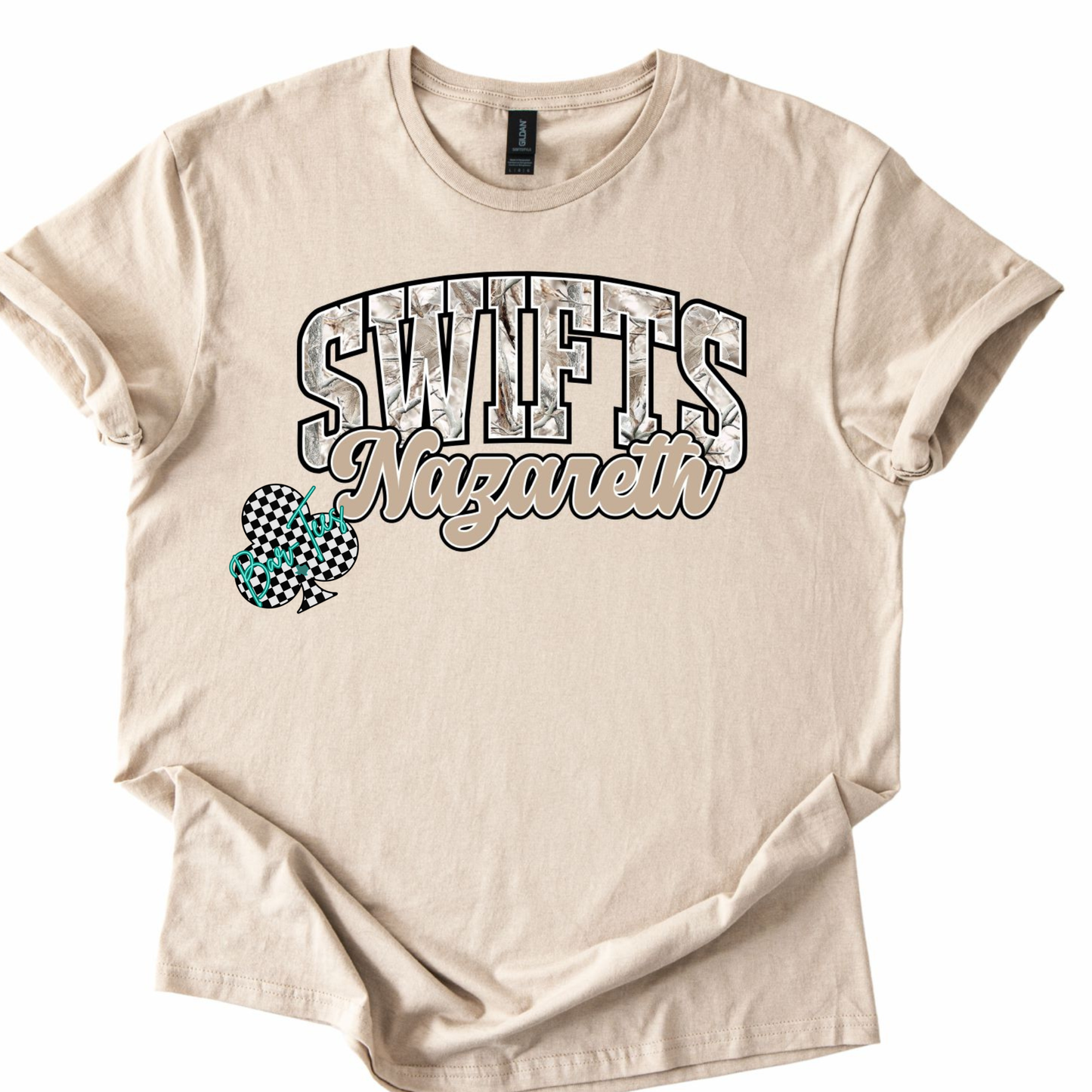Custom Mascot Camo Tee/Sweatshirt
