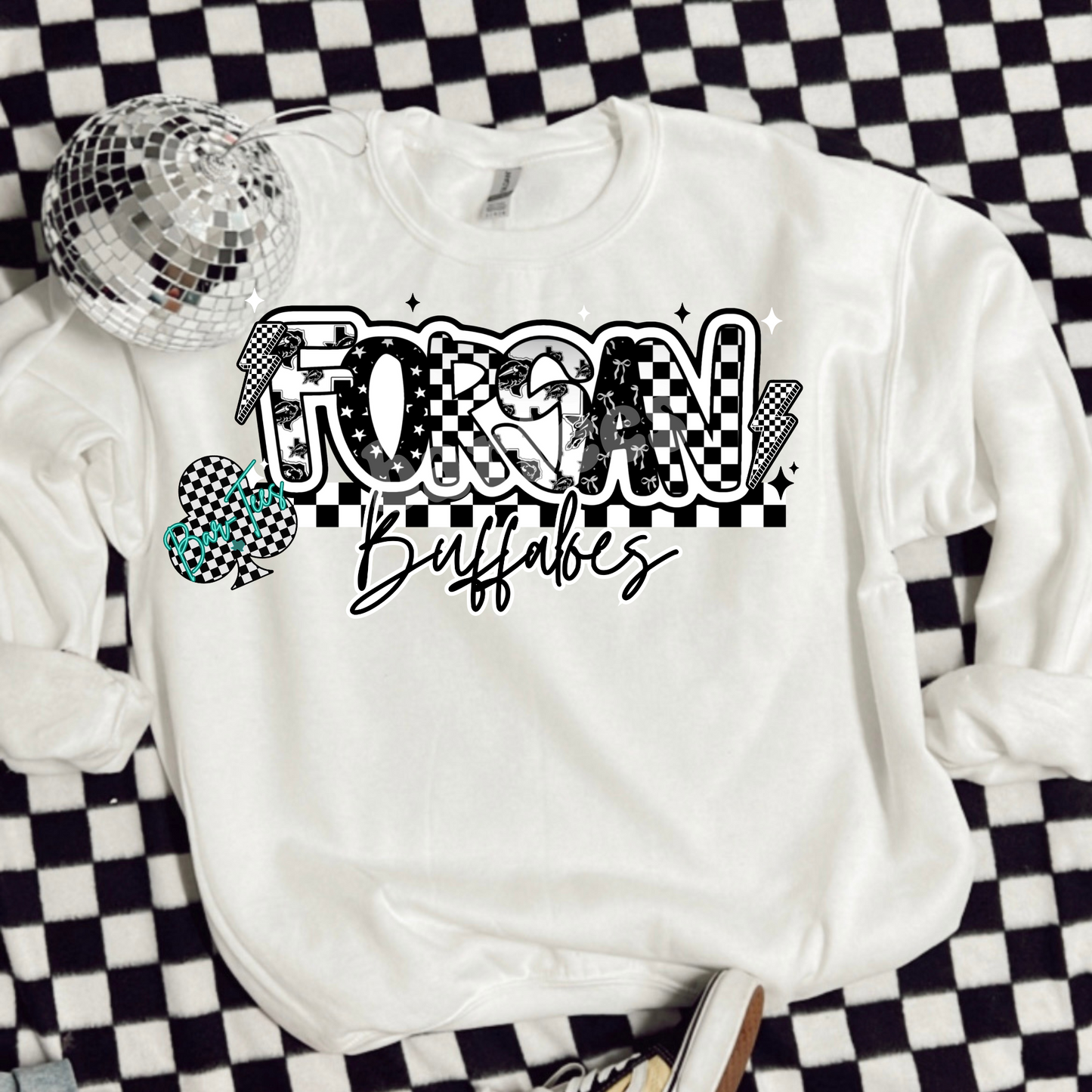 Forsan Buffaloes Mascot Font Tee/Sweatshirt Adult & Youth
