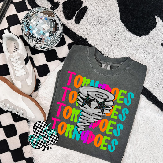 Tornadoes Bright Mascot Tee
