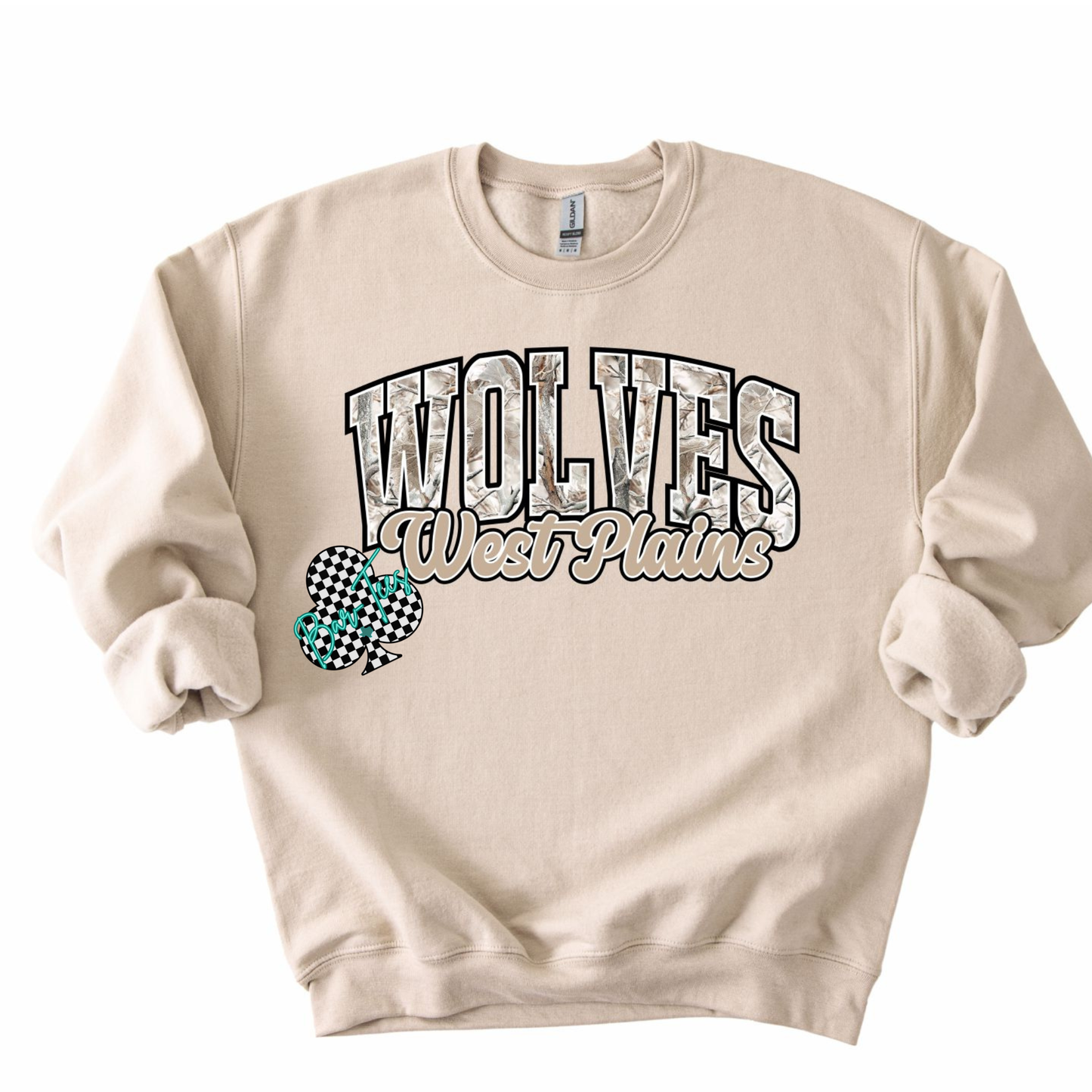 Custom Mascot Camo Tee/Sweatshirt
