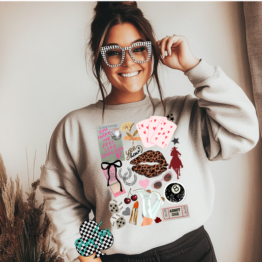 Western Collage tee or sweatshirt
