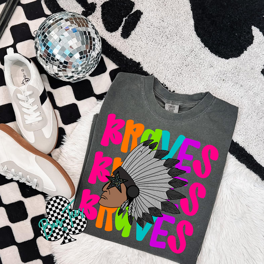 Braves Bright Mascot Tee