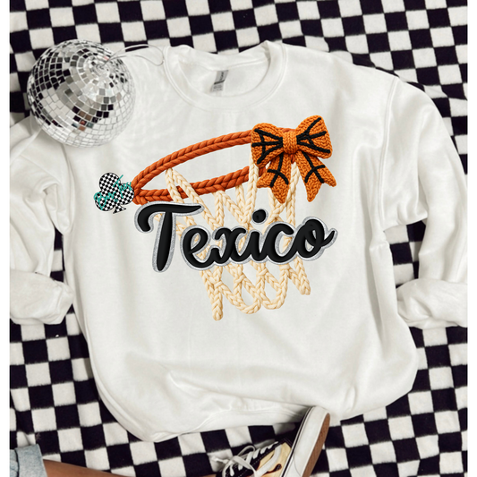 Texico Basketball Faux Yarn Design