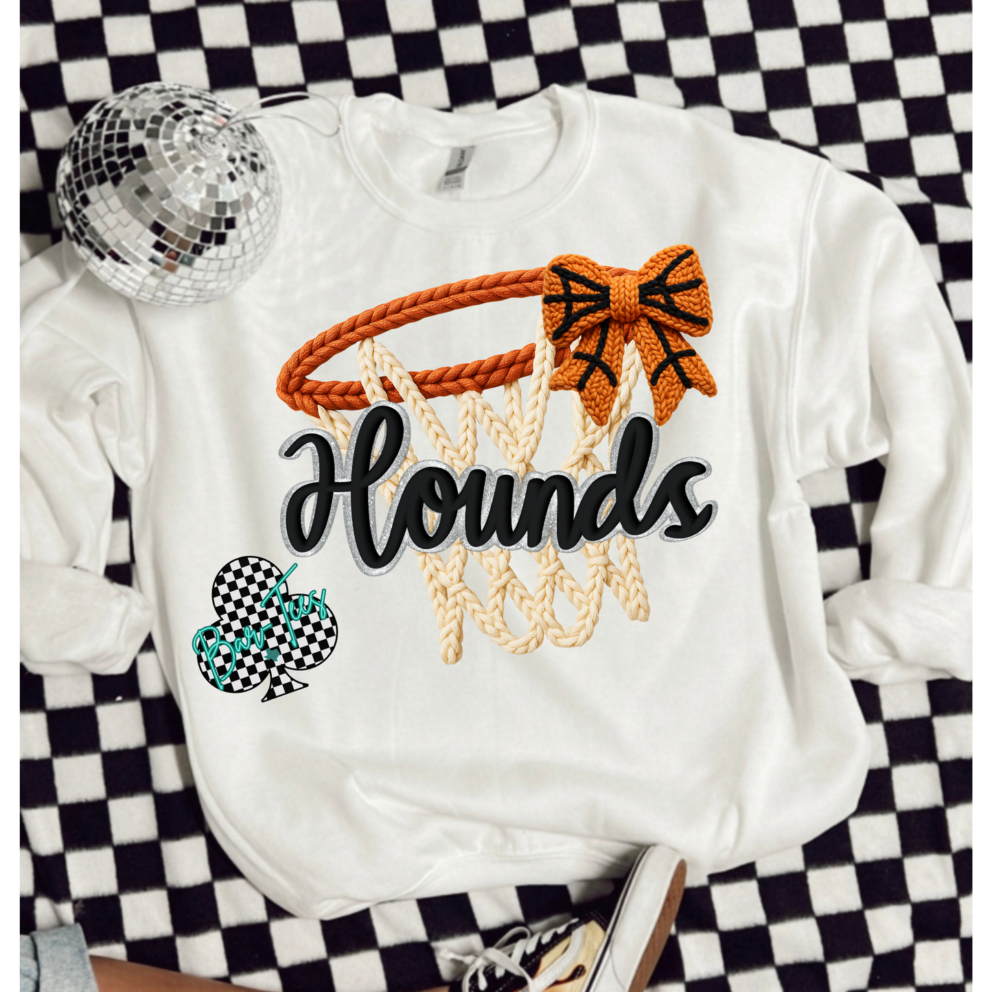 Hounds Basketball Faux Yarn Design
