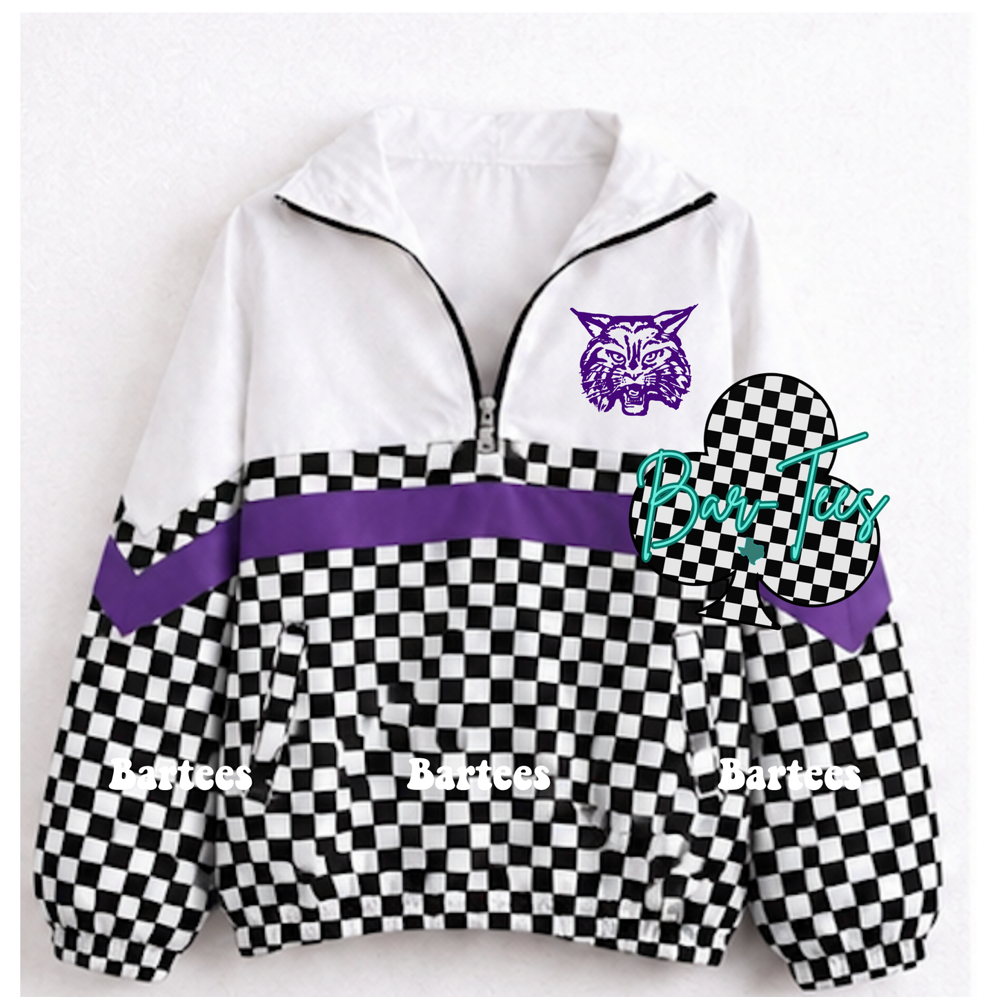 Custom Scuba Pullover with Pattern Bottom (size up 1 in adult sizes) Upload your mascot/logo