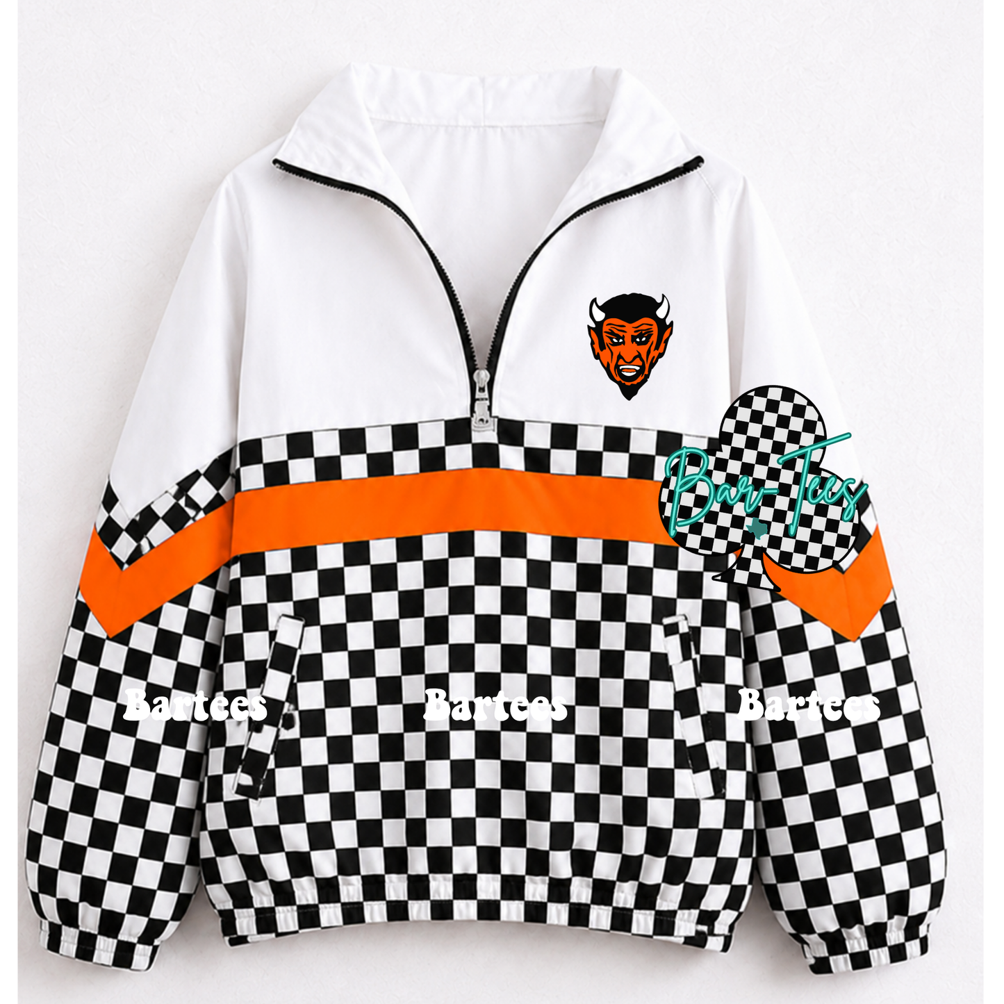 Custom Scuba Pullover with Pattern Bottom (size up 1 in adult sizes) Upload your mascot/logo