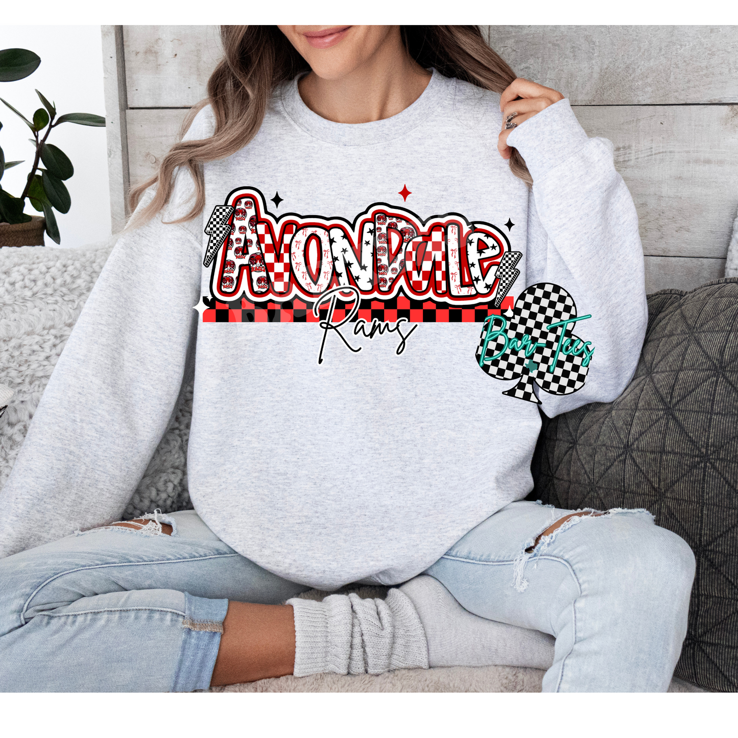 Avondale Rams Mascot Font Tee/Sweatshirt
