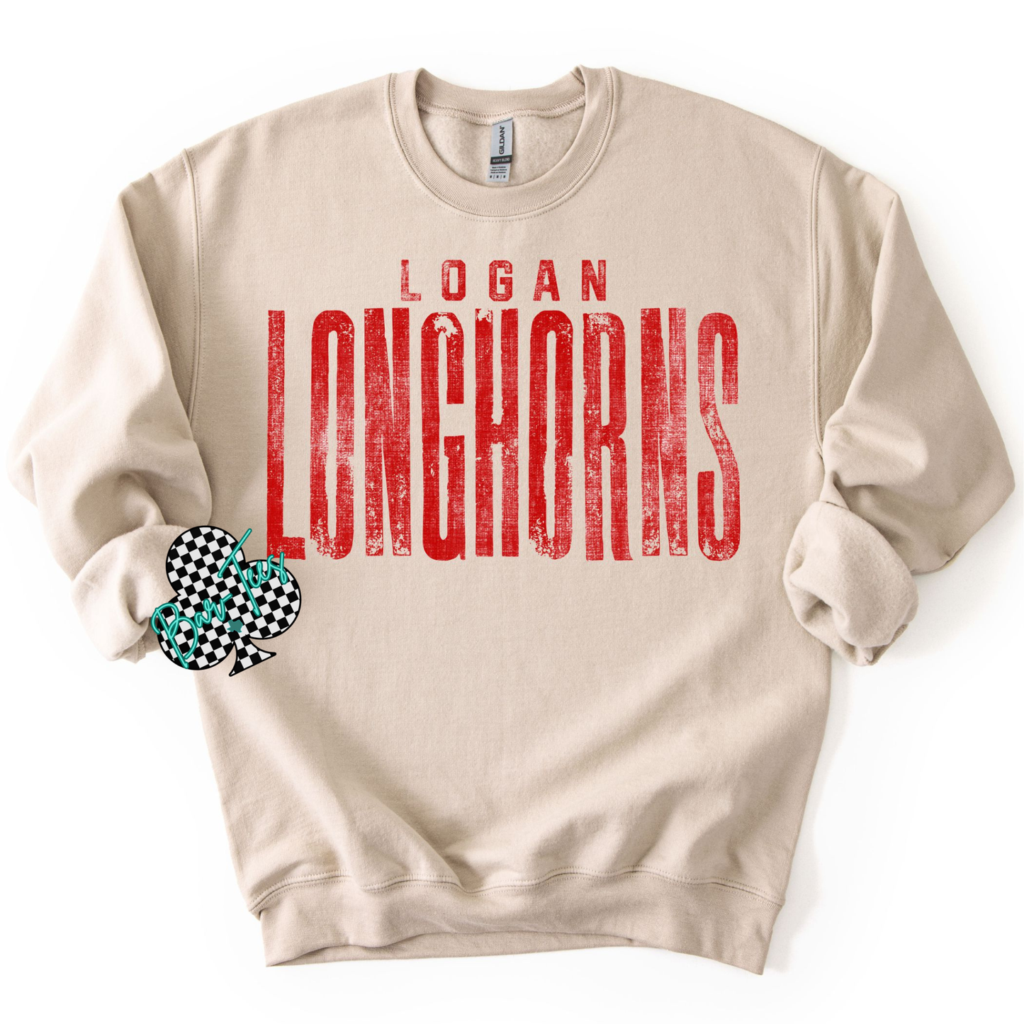 Adult Large Font Mascot Tees/Sweatshirts
