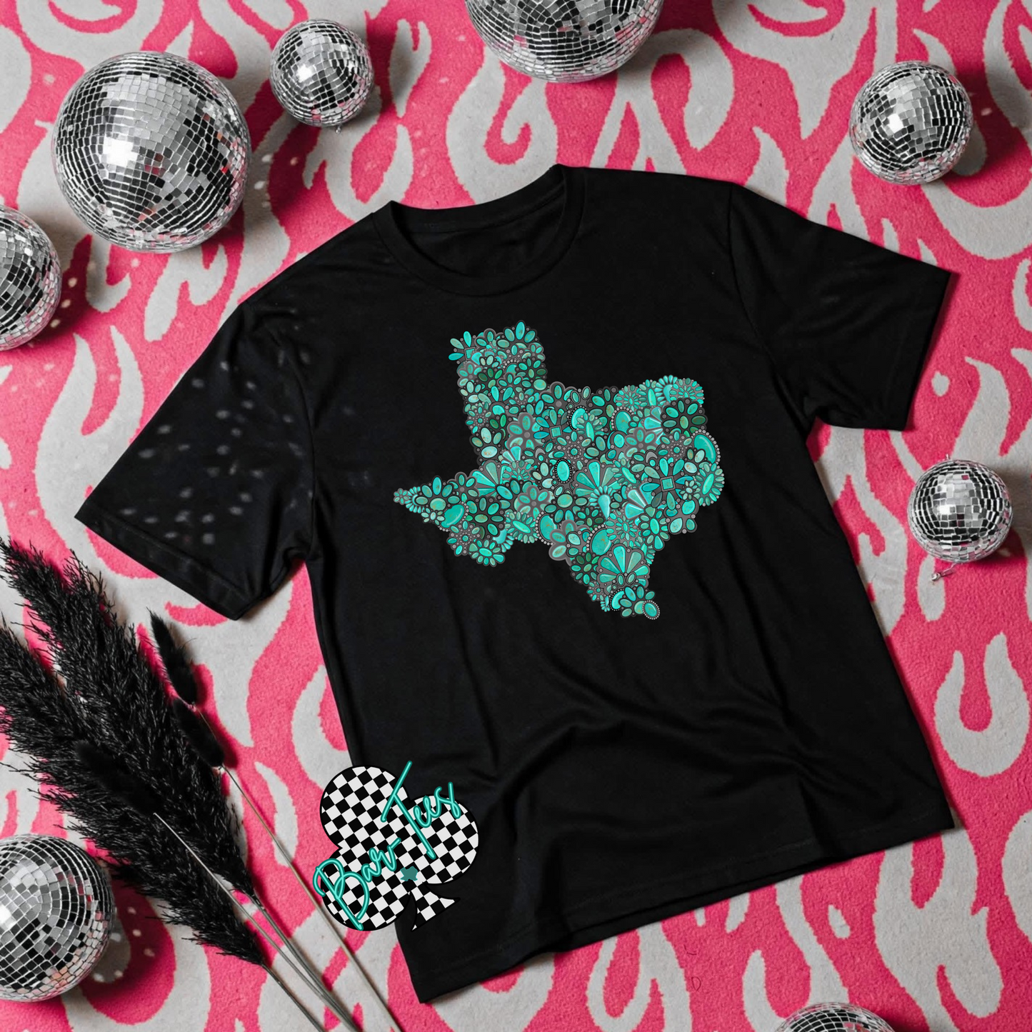 Turquoise Texas Tee